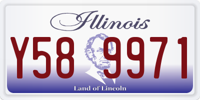IL license plate Y589971