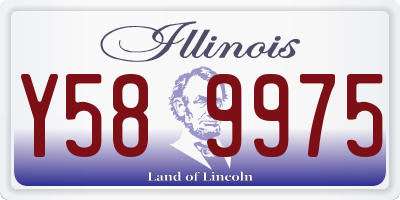IL license plate Y589975