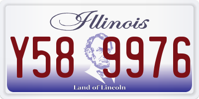 IL license plate Y589976