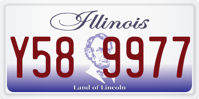 IL license plate Y589977