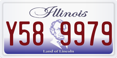 IL license plate Y589979