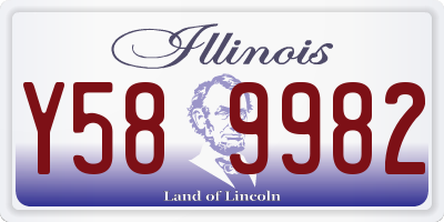 IL license plate Y589982