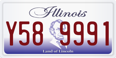 IL license plate Y589991