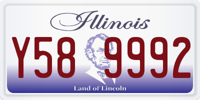 IL license plate Y589992