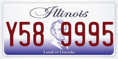 IL license plate Y589995