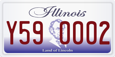 IL license plate Y590002