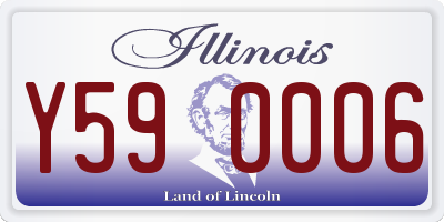 IL license plate Y590006