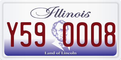 IL license plate Y590008