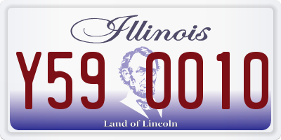 IL license plate Y590010