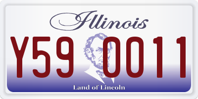 IL license plate Y590011
