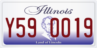 IL license plate Y590019