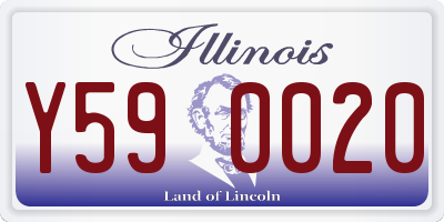 IL license plate Y590020