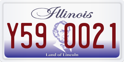 IL license plate Y590021