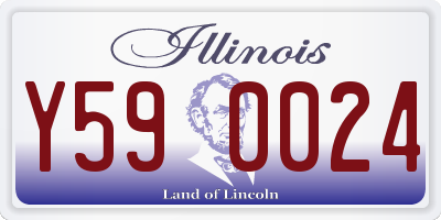IL license plate Y590024