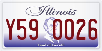 IL license plate Y590026