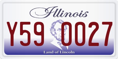 IL license plate Y590027