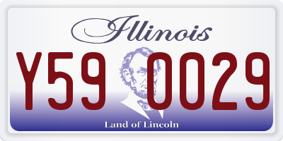 IL license plate Y590029
