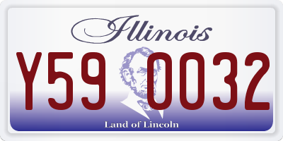 IL license plate Y590032