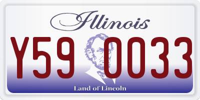 IL license plate Y590033