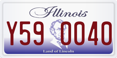 IL license plate Y590040