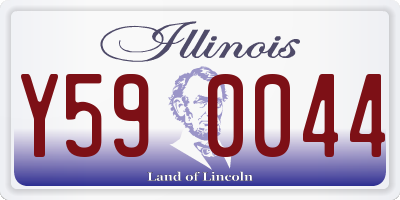 IL license plate Y590044