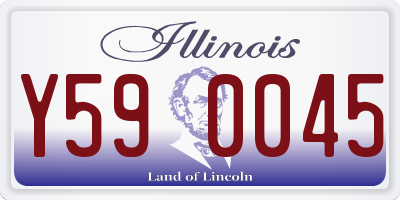 IL license plate Y590045
