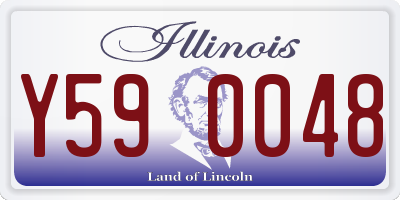 IL license plate Y590048
