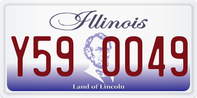 IL license plate Y590049