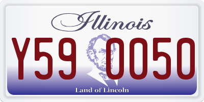 IL license plate Y590050