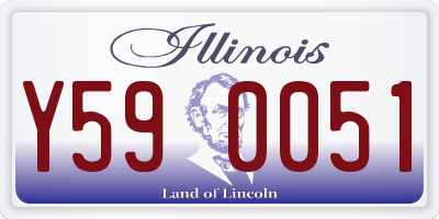 IL license plate Y590051