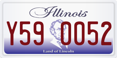 IL license plate Y590052