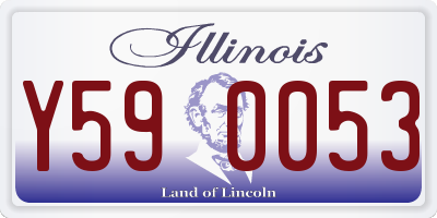 IL license plate Y590053