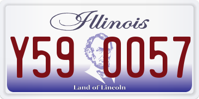 IL license plate Y590057