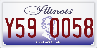 IL license plate Y590058