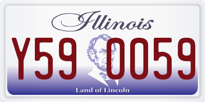 IL license plate Y590059
