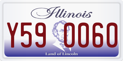 IL license plate Y590060