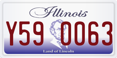 IL license plate Y590063