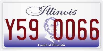 IL license plate Y590066