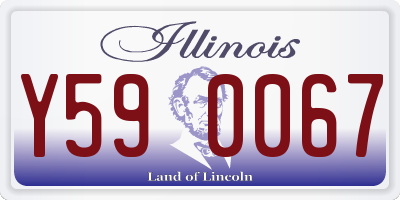 IL license plate Y590067