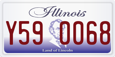 IL license plate Y590068