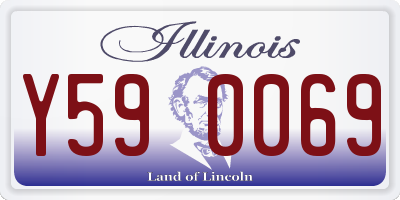 IL license plate Y590069