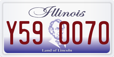 IL license plate Y590070