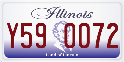 IL license plate Y590072