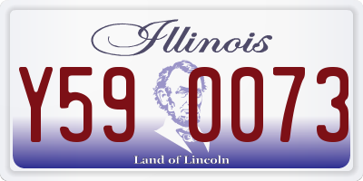 IL license plate Y590073