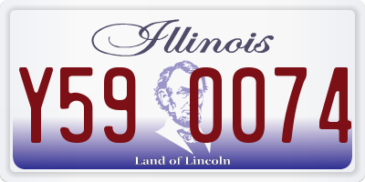 IL license plate Y590074