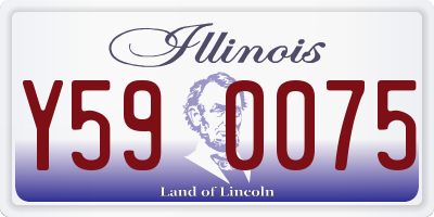 IL license plate Y590075