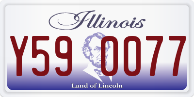 IL license plate Y590077