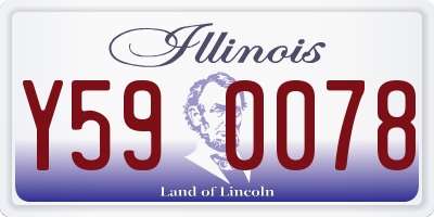 IL license plate Y590078