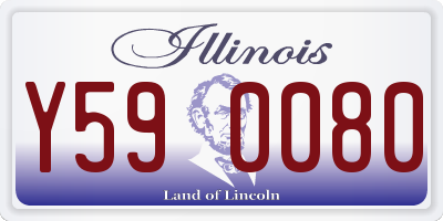 IL license plate Y590080