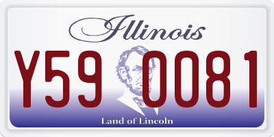 IL license plate Y590081